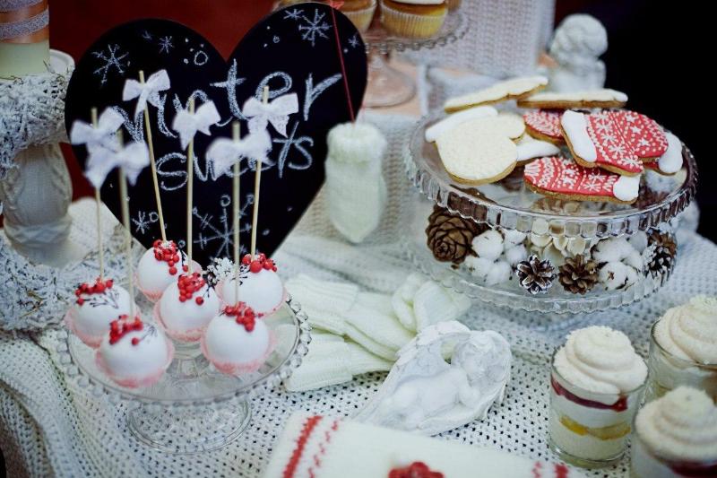 Кэнди бар в зимнем стиле